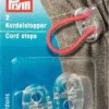 Prym 2 Kordelstopper 2-Loch transparent