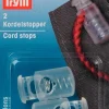 Prym 2 Kordelstopper 1-Loch transparent 2 Stück