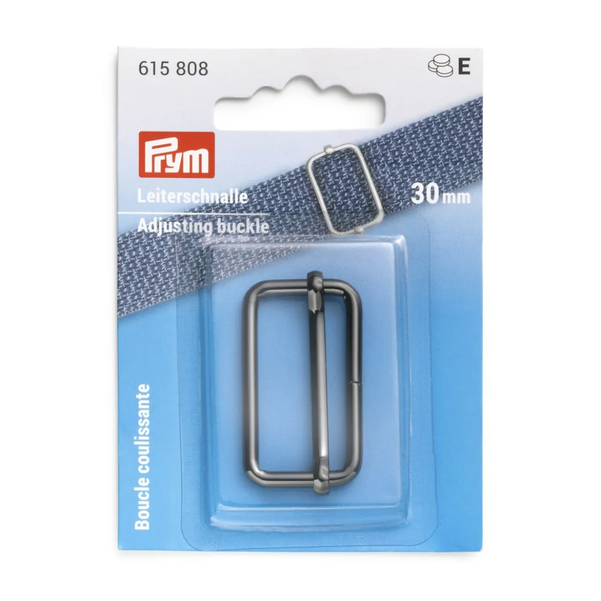 Prym Leiterschnalle gunmetal Metall 30mm