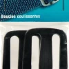 Prym 2 Leiterschnalle schwarz Kunststoff 50mm