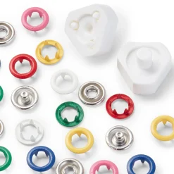 Prym Love Jersey Druckknöpfe Messing Ø8mm verschiedene Farben 6x10 Stück