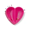 Prym Love Magnet Nadelkissen Herz Punkte pink weiß 8x8cm