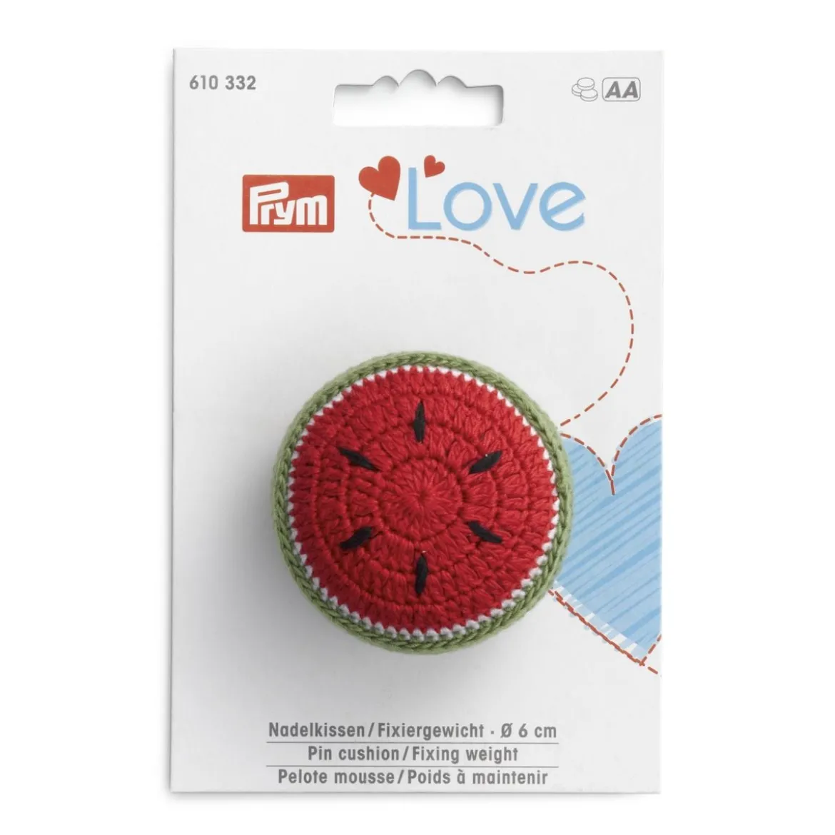 Prym Love Nadelkissen/Fixiergewicht Wassermelone 6cm