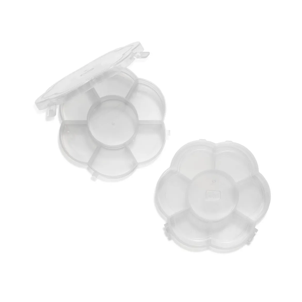 Prym Love Sortimentsbox Blüte leer Kunststoff transparent 2 Stück