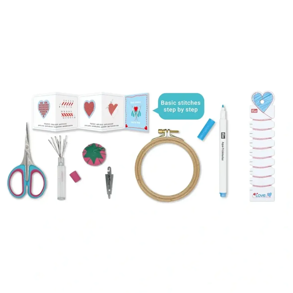 Prym Love Starter Set Sticken Stickset für Anfänger