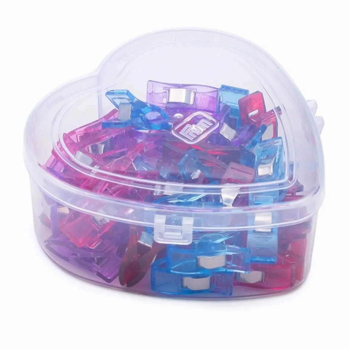 Prym Love Stoff Clips in Herzbox 40 Stück 2,6cm