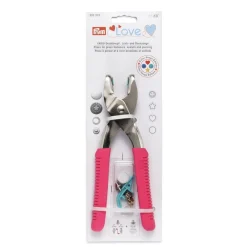 Prym Love Vario Druckknopf- Loch- und Ösenzange pink