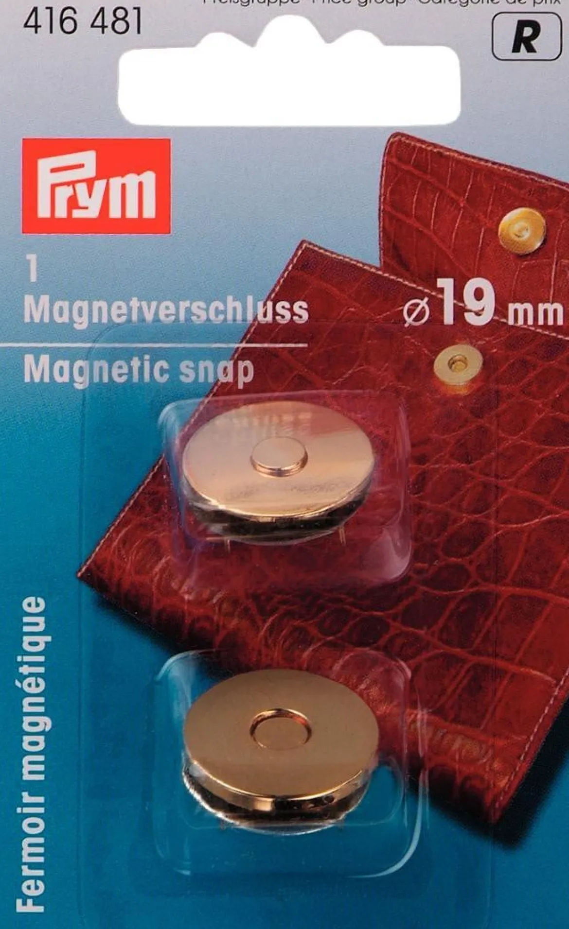 Prym Magnet-Verschluss 19mm goldfarbig