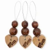 Prym Maschenmarkierer Herz Holz 3 Stück 4,5x7,6cm