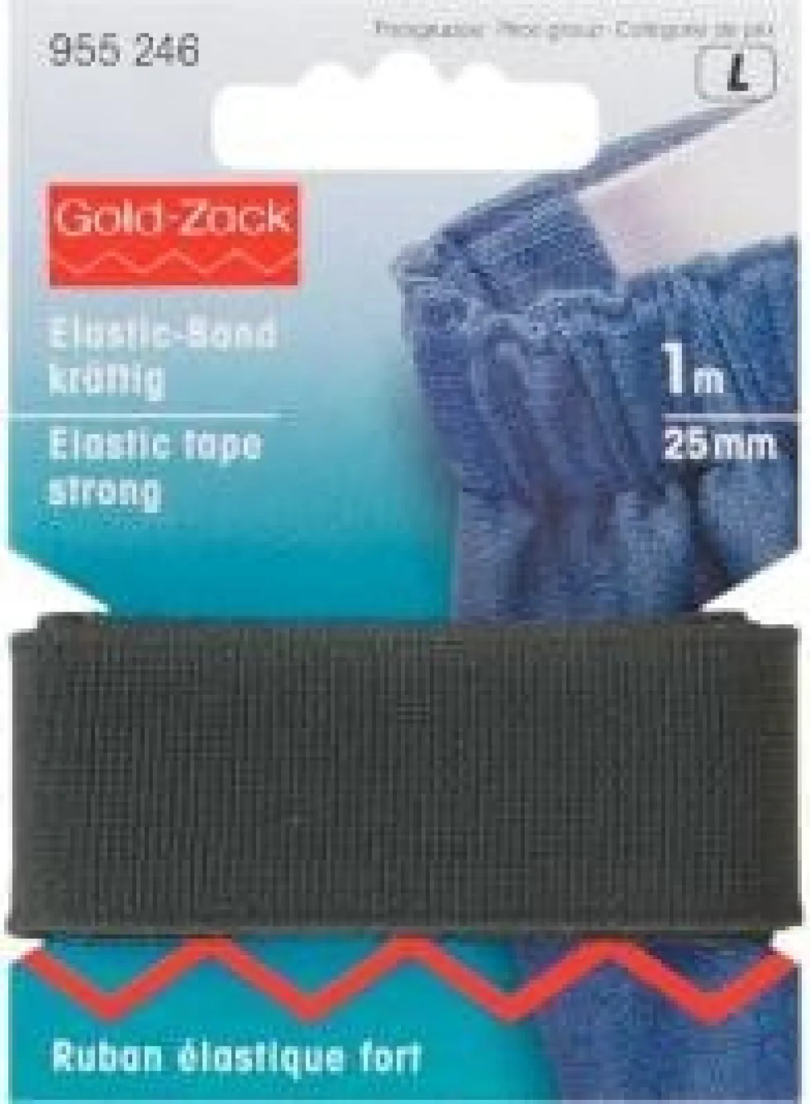 Prym 1m Elastic Band Gummiband kräftig 25 mm schwarz