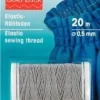 Prym 20m Elastic Nähfaden 0,5 mm hellgrau