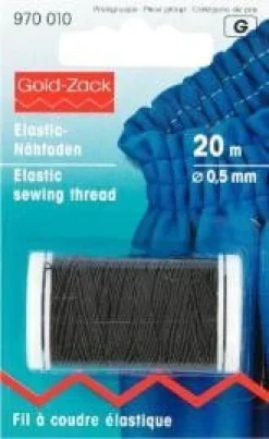 Prym 20m Elastic Nähfaden 0,5 mm schwarz