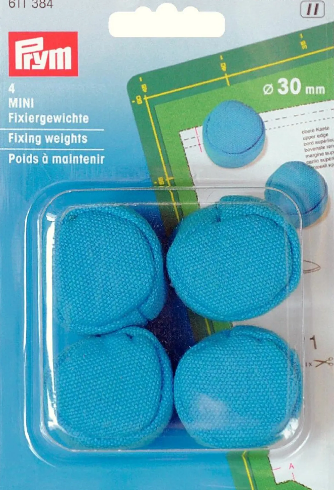 Prym 4 Mini Fixier-Gewichte Ø30mm