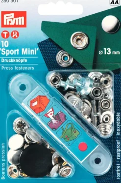 Prym NF-Druckknopf Sport Mini silberfarbig Ø 13 mm