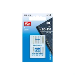 Prym 5 Nähmaschinennadeln 130/705 JEANS 90-110