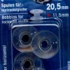 Prym 4 Nähmaschinen Spulen für Horizontalgreifer 20,5mm