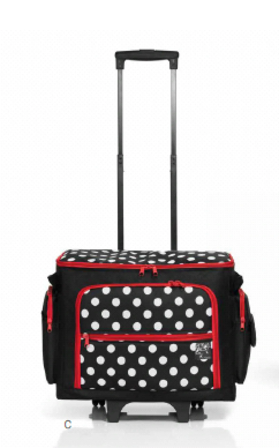 Prym Nähmaschinen Trolley Tasche Dots schwarz weiß 44x22x36cm