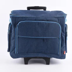 Prym Nähmaschinen Trolley Tasche Jeans blau 44x22x36cm