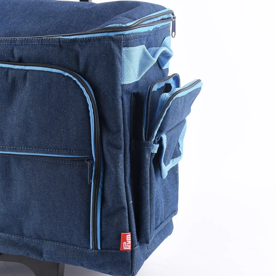 Prym Nähmaschinen Trolley Tasche Jeans blau 44x22x36cm
