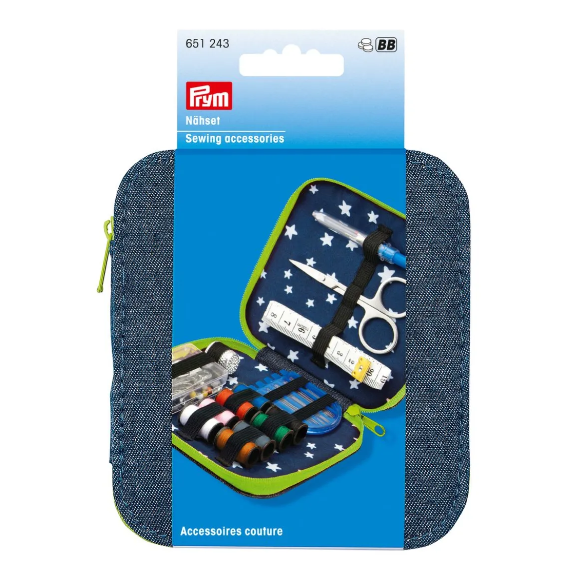 Prym Nähset Jeans Reißverschluss grün