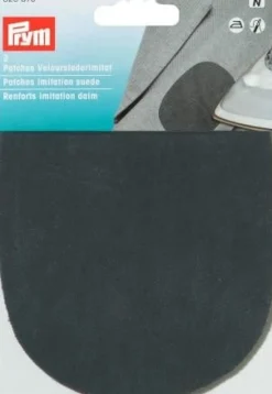 Prym 2 Patches Velourslederimitat (zum Aufbügeln) schwarz