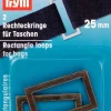 Prym 2 Rechteckringe für Taschen messingfarbig 25mm
