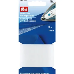 Prym Saumvlies mit Trägerpapier zum Einbügeln 75mm weiß