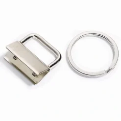 Prym Schlüsselband Anhänger silber 2,5x2,5cm
