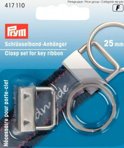 Prym Schlüsselband Anhänger silber 2,5x2,5cm