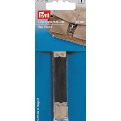 Prym Schnappverschluss blau silber 85mm
