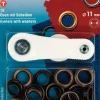 Prym Ösen mit Scheiben messing Ø11mm 15 Stück