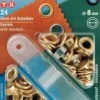 Prym Ösen und Scheiben MS goldfarbig 8,0 mm