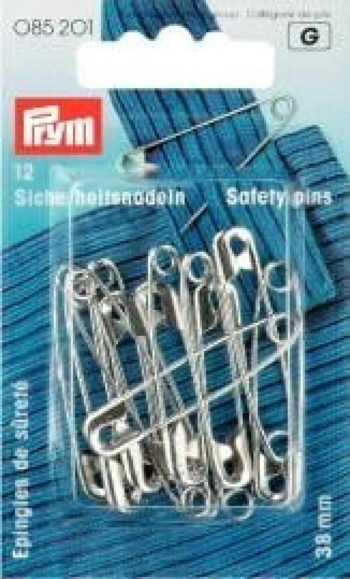 Prym Sicherheitsnadeln ST 2 silberfarbig 38 mm