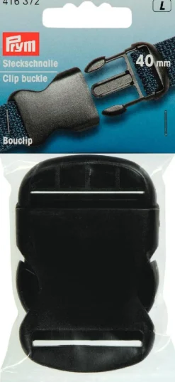 Prym Steckschnalle Schnalle schwarz 40 mm