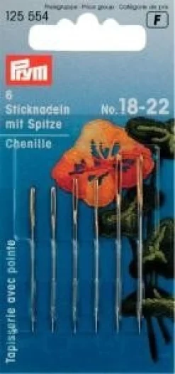 Prym Sticknadeln mit Sp. ST 18-22 silberfarbig
