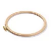 Prym Stickrahmen rund aus Buchenholz mit Messing Verstellschraube 19cm
