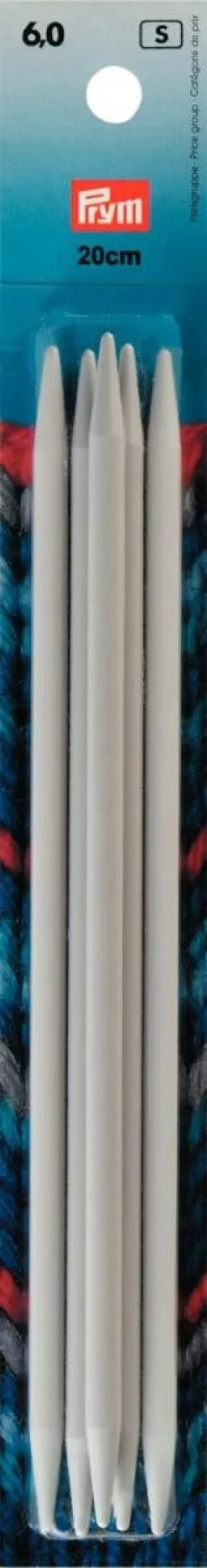 Prym Stricknadeln ALU 4 Stück grau Länge: 20cm Ø6mm