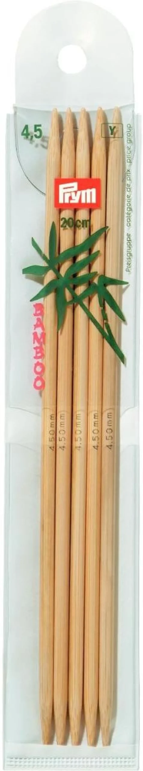 Prym Stricknadeln BAMBUS 4 Stück Länge: 20cm Ø: 4,5mm