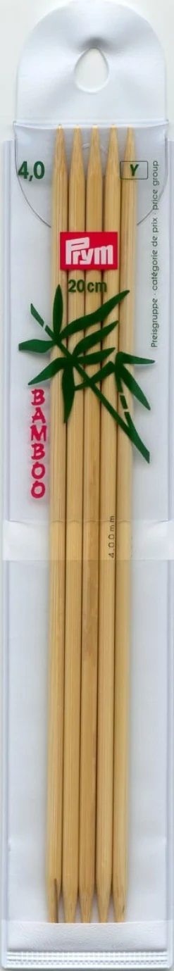 Prym Stricknadeln BAMBUS 4 Stück Länge: 20cm Ø: 4mm