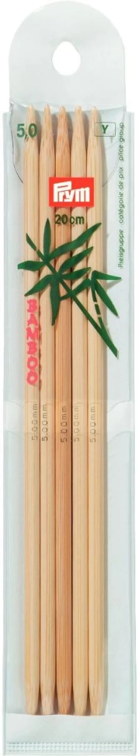 Prym Stricknadeln BAMBUS 4 Stück Länge: 20cm Ø: 5mm