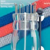 Prym Strickpüppchen Acryl transparent MAXI mit Nadel 9,5x4,5cm
