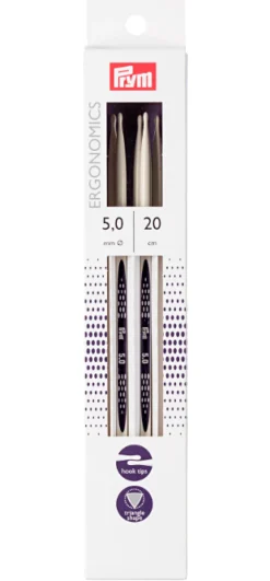 Prym Strumpf Stricknadeln Ergonomics 5 Stück Länge: 20cm Ø: 5mm