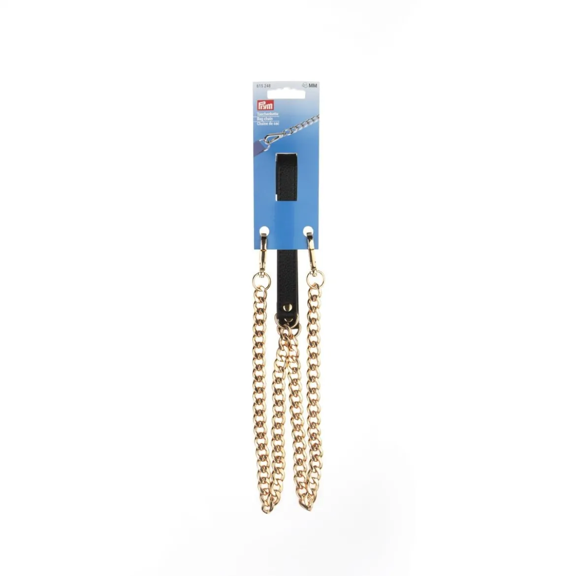 Prym Taschenkette Whitney schwarz/new gold 109,5cm
