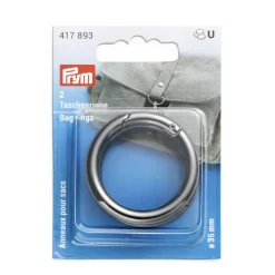 Prym Taschenringe gunmetal 3,5cm