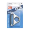 Prym Triangel-Ringe mit Steg silberfarbig 40mm