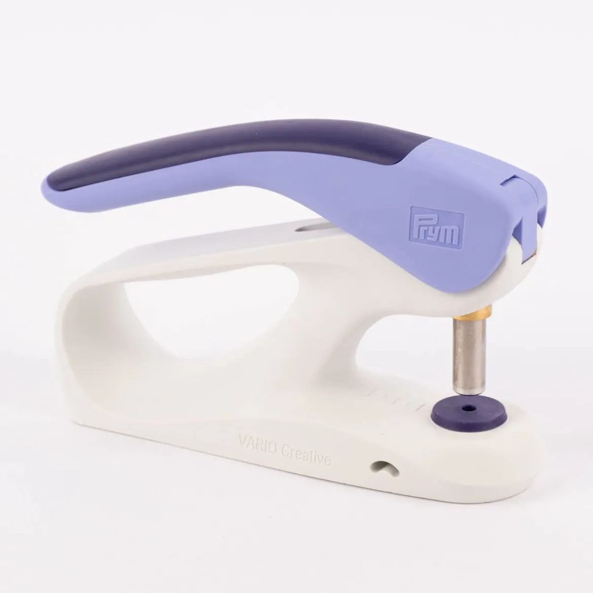 Prym VARIO Creative ® Tool ergonomics für nähfreie Knöpfe Verschlüsse und mehr weiß violett 24x19,5x7,6cm