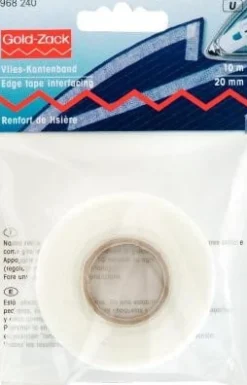 Prym Vlies Kantenband zum Aufbügeln 20 mm weiß