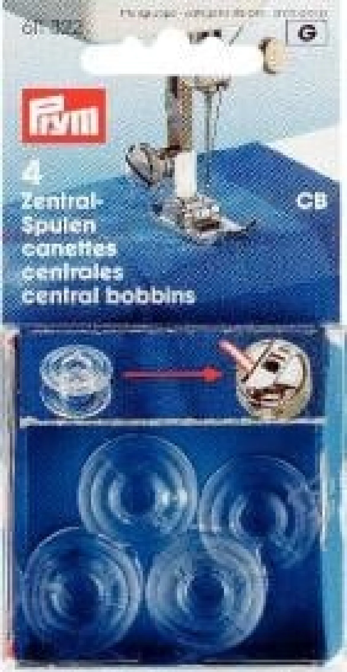 Prym 4 Zentralspulen Nähmaschinenspulen KST CB