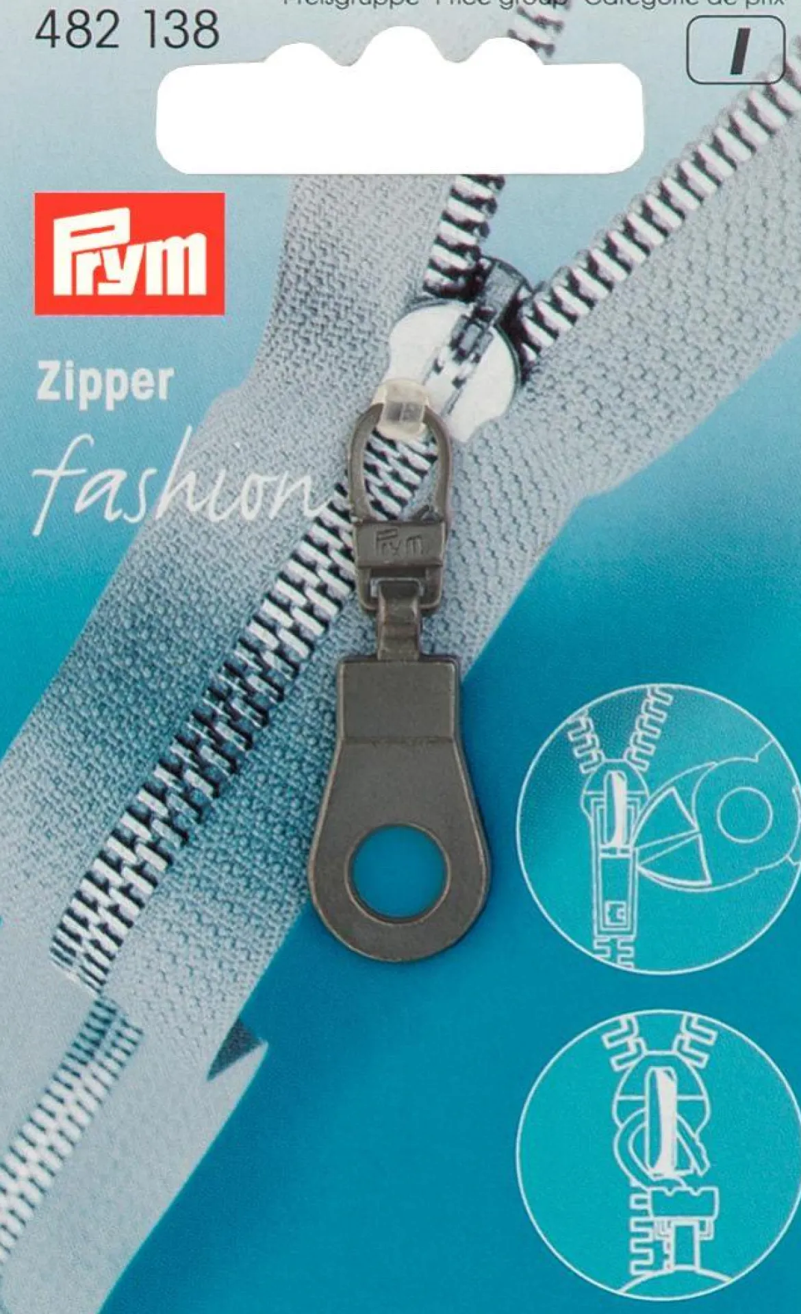 Prym Zipper Öse schwarz 4x1,1cm