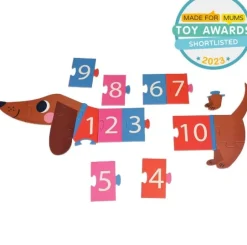 Puzzle Sausage Dog Zahlenpuzzle – Lernspielzeug für Kinder ab 3 Jahren